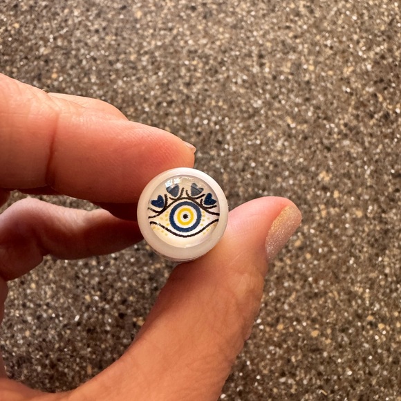 Evil Eye 🧿 Natural Lip Balm with Blue and Yellow Design - Picture 10 of 10